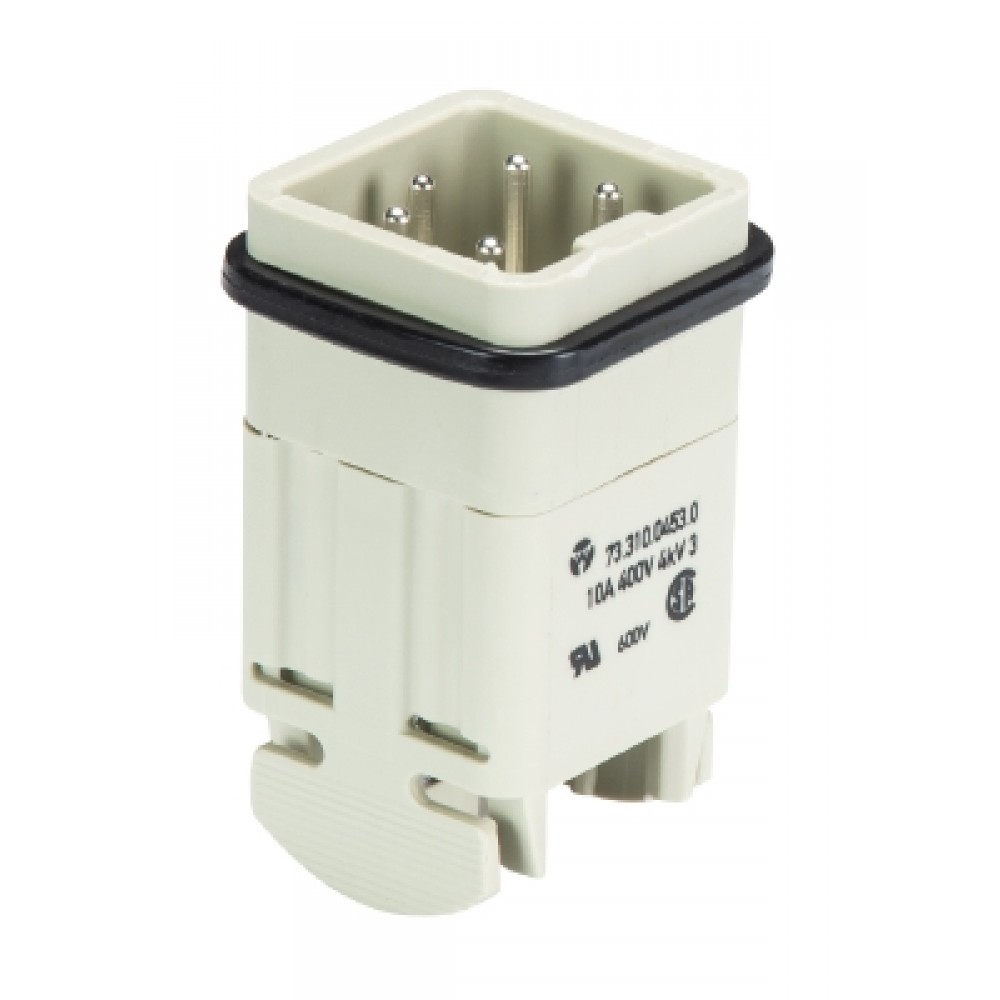 Изображение товара Вилочная контактная вставка 73.310.0453.0 4 полюса серебряное покрытие 400V