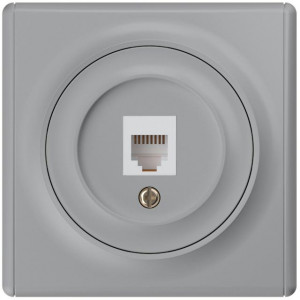 Розетка компьютерная 1-м СП Florence RJ45 кат.5E механизм сер. (1E20701302) 2172839