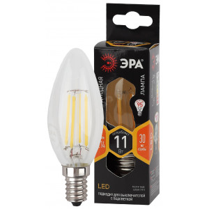 Лампа светодиодная филаментная F-LED B35-11w-827-E14 B35 11Вт свеча E14 тепл. бел. Б0046985