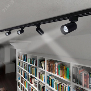 Светильник светодиодный на шинопровод ДПО- 8Вт 4000K 24- (ч-рный) IP40 Jazzway 5022157