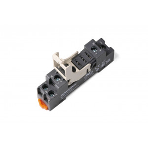 Колодка для реле SRT05-ES+SR20L, Колодка для реле, 1 группа переключающих контактов, винтовая фиксация провода, металл. фикс. ST36M3C, 300V, 16A, для реле серий: RFT, с возможностью установки (поставляется отдельно): пластик. фикс. SR20L (в комплекте), перемычки SR08C