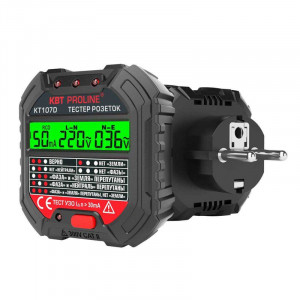 КТ 107D серия PROLINE, Тестер розеток и УЗО