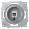 Розетка компьютерная 1-м СП Florence RJ45 кат.5E механизм сер. (1E20701302) 2172839
