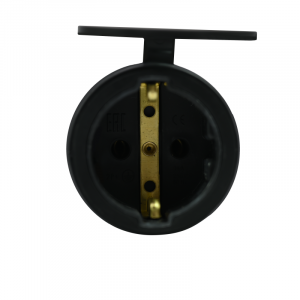 Розетка кабельная 2К+З MultiSet 16А/250В IP44 каучуковая черн. SE MST4002BK