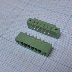15EDGRM-3.5-06P-14-00A(H), Разъемный клеммный блок на плату, 6 контактов. Серия 15EDGRM-3.5