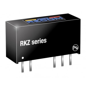 RKZ-0505S, Преобразователь DC/DC на печатную плату вход 5В выход 5В 0.4A 1Вт медицинского применения 4-Pin SIP туба