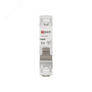 Автоматический выключатель 1P 4А (C) 6кА ВА 47-63N PROxima M636104C