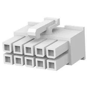 1-1586019-0, Корпус разъема розетка 10 контакт(-ов) 4.2мм прямой монтаж на кабель пакет