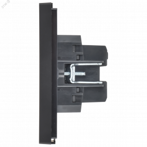 FORTE&PIANO Выключатель 2-клавишный перекрестный 10А FP109 черный IEK FP-V23-0-10-1-K02