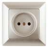4-201-04 Розетка 2P, 16А-250В, СУ, Solo, шампань (10/200/2400) Б0043308