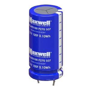 BCAP0100 P270 S07, Supercapacitors 2.7V, 100F, snap-in
