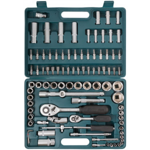 Набор инструмента автомобильный 94 шт CrV 1/2""+1/4"" 65214