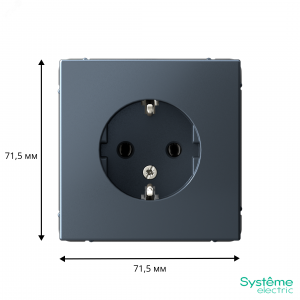 Розетка ArtGallery 16А с заземл. механизм грифель SE GAL000743