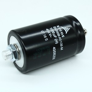 B43458A5108M000, Алюминиевый электролитический конденсатор 450В 1000мкФ ±20% (51.6х80.7мм) выводы под винт 0.18Ом 4800мА 12000час 85°С россыпь