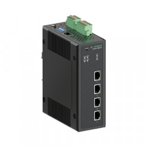 Коммутатор WIENET L2MS 4G, Коммутатор серии WieNet, управляемый, 4 порта RJ45 скорость передачи 10/100 MBit/s, номинальное напряжение: 9-57 VDC, монтаж: на DIN рейку, материал корпуса: алюминий