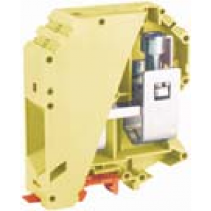 Проходная клемма USK-150, Проходная клемма, тип фиксации провода: винтовой, номинальное сечение: 16 мм кв., 309A, 1000V, ширина: 32 мм, цвет: бежевый, тип монтажа: DIN35