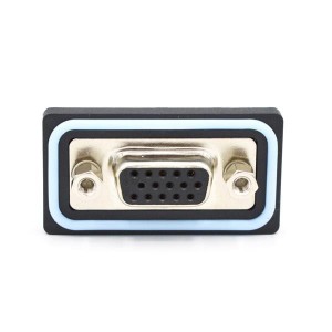 HDF-V15-213L011, Соединители с высокой плотностью контактов D-Sub 15 pin vert solder F flash 4-40 int thrd