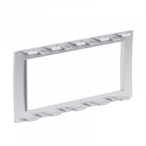 Рамка 4 поста универсальная серый металлик IN-Liner Front F00013G