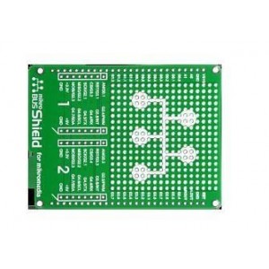 MIKROE-1154, Дочерние и отладочные платы mikroBUS Shield for mikromedia