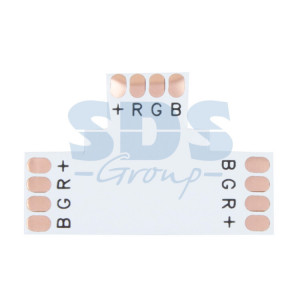 Плата соединительная (T) для RGB светодиодных лент шириной 10 мм 144-126