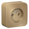 Розетка 1-м ОП Blanca 16А IP20 250В без заземл. без защ. шторок с изолир. пластиной титан SE BLNRA000114