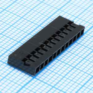 I-DS1071-01-SCB01X12, Розетка на кабель  2.54мм, требуются контакты  T-DS1070-SC600