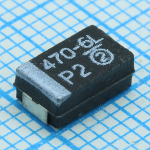 TS20S01A221KDT000R, ЧИП-конденсатор танталовый 220мкФ 10В типоразмер D ±10% (7.3x4.3x2.8mm) выводы внутрь SMD 7343-31 0.125Ом 125°С лента на катушке