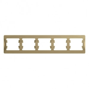 Рамка 5-м Glossa горизонт. титан SE GSL000405