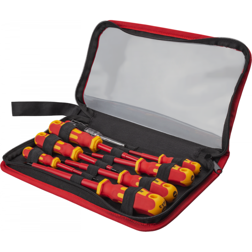 Изображение товара Набор диэлектрических отверток Navigator 8 предметов безопасная электроработа