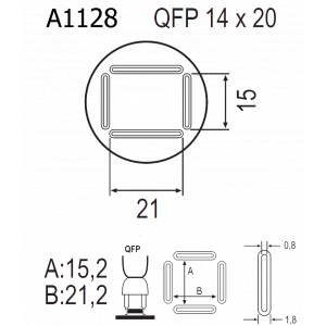 QUICK A1128, Насадка для термофена в паяльных станциях серий Quick 850, Quick 855, Quick 857, Quick 861, Quick 990