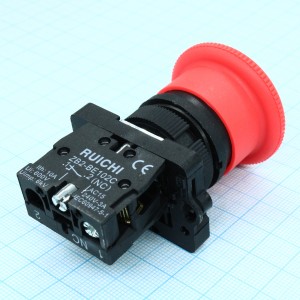 LXA2  (3SA5)-BS542 on-off, Кнопочный переключатель серии 3SA5 с возвратно-поворотным толкателем типа Гриб с фиксацией на размыкание, NС, 240В, 3А