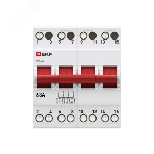 Переключатель трехпозиционный ТПС-63 4P 63А PROxima TPS463