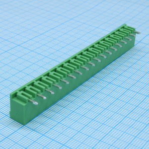 2EDGRC-5.08-18P-14-00A(H), Разъемный клеммный блок на плату, 18 контактов. Серия 2EDGRC-5.08