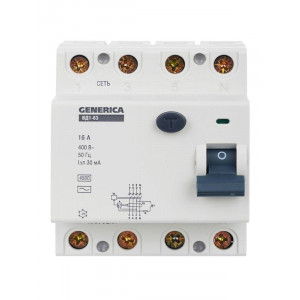 УЗО ВД1-63 4Р 16А 30мА MDV15-4-016-030