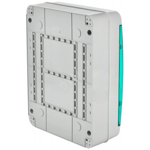 Корпус пластиковый КМПн-24 IP65 зел. прозр. дверь TEKFOR TF5-KP72-N-24-65-K03-K06