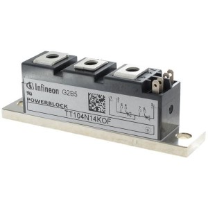 TT104N14KOF, Дискретные полупроводниковые модули 1400V 160A DUAL