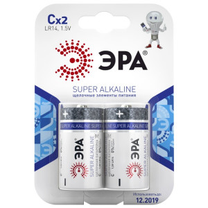 Батарейки LR14-2BL SUPER Alkaline (12/96/5280) C0038444