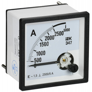 Амперметр Э47 2500/5А кл. точн. 1,5 72х72мм IPA10-6-2500-E