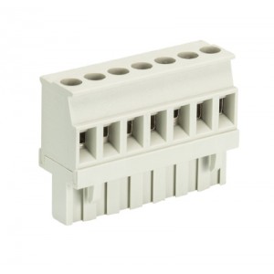 Розетка Wiecon 8213 B / 7 VR OB, Розеточный разъем, прямой, на кабель, шаг: 5.08 мм, 7 полюсов, фиксация провода винтовая, исполнение: без маркировки, 400V, 12А, цвет: серый