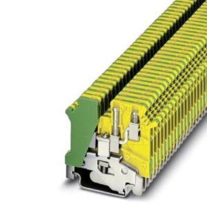 1923128, Клеммные колодки для DIN-рейки UK 3-TWIN-PE 5.2mm TWIN GROUND