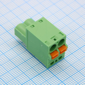 2EDGKDF-5.0-02P-14-00A(H), Нажимной безвинтовой клеммный блок 2 контакта серия 2EDGKDF-5.0