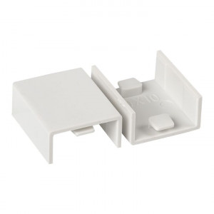 Соединитель (20х10) (4 шт) белый EKF-Plast