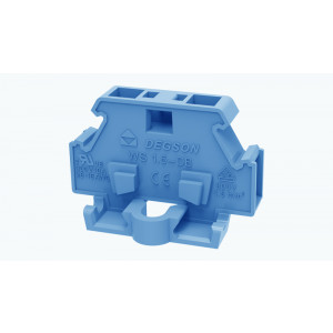 Проходная клемма (MINI) WS1.5-DB-01P-11-11Z(H), Проходная клемма, MINI, боковой подвод кабеля, 2 точки подключения, тип фиксации провода: пружинный, номинальное сечение: 1,5 мм кв., 17,5A, 800V,ширина: 5 мм, цвет: серый, тип монтажа: якорная защелка в панель