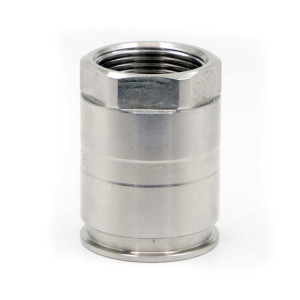 Муфта труба-коробка д.25мм, IP66/IP67, М25х1,5, внутренняя резьба, нержавеющая сталь AISI 303 6112-25X