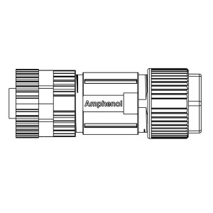 MSAS-04BFFC-SL7001, Цилиндрические метрические разъемы M12 A CODE CONN F PIN STRAIGHT