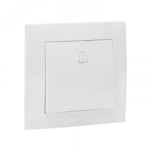 Валенсия кнопка звонка 10А белая PROxima EWV10-026-10