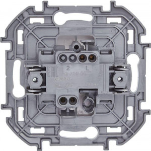Выключатель кнопочный Inspiria 6А 250В без фиксации НО/НЗ механизм бел. IEK 673690
