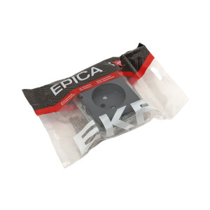 Механизм розетки, 16А, без заземления, без шторок, графит Эпика EKF UP1-SOG-100