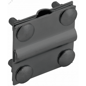 Зажим крестообразный с разделителем полоса/пруток-полоса/пруток 40/12мм оцинкованная сталь TD IEK ZCC18-13-1-12-40