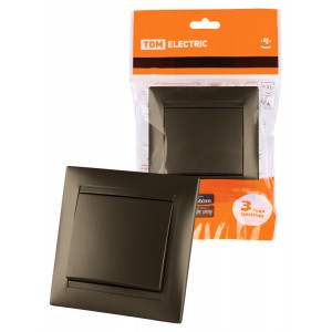 Выключатель на 2 направления 1 кл. 10А бронза "Лама" SQ1815-0706